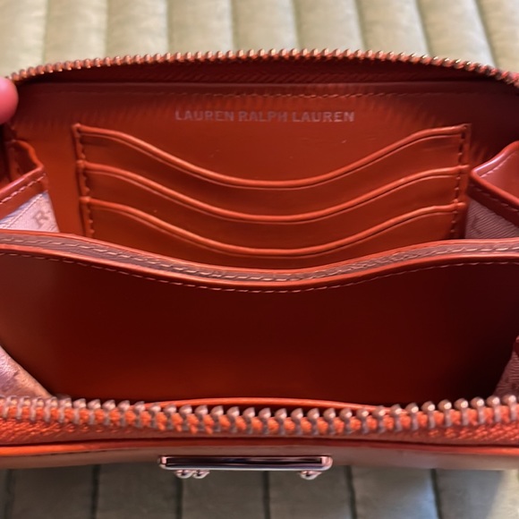 Lauren Ralph Lauren leather brown wristlet - Picture 5 of 6